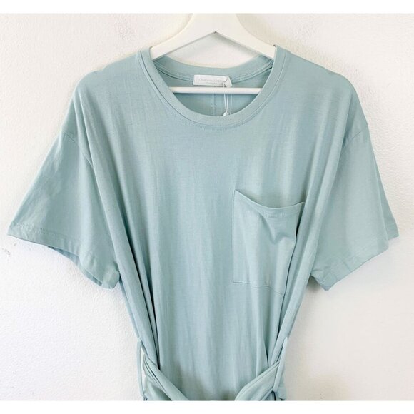 NWT JONATHAN SIMKHAI Sara Tie-Waist T-Shirt Dress - Picture 5 of 11